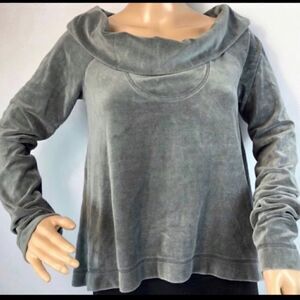 Aiko Soft velvet oversized cowl neck sweater